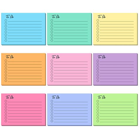 Green List Checklist Sticky Notes To Do Printable Cut - vrogue.co