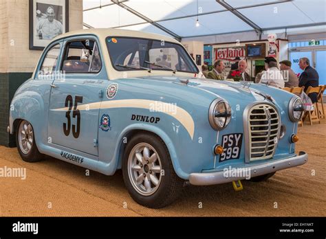 Graham Hill's Austin A35 rally car, PSY599, on static display at the ...