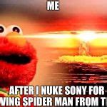 elmo nuclear explosion Meme Generator - Imgflip