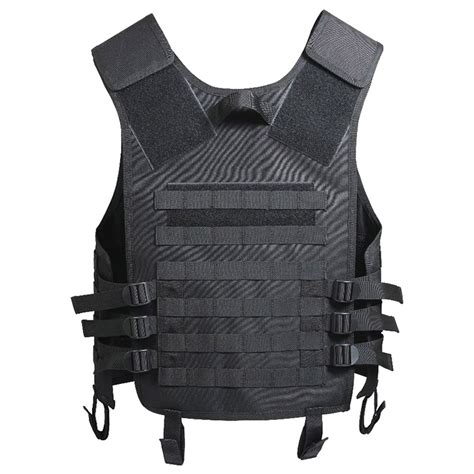 Black M.O.L.L.E. Tactical Vest | Black MOLLE Vest