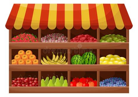 Fruit Shop Stock Illustrations – 56,933 Fruit Shop Stock Illustrations ...