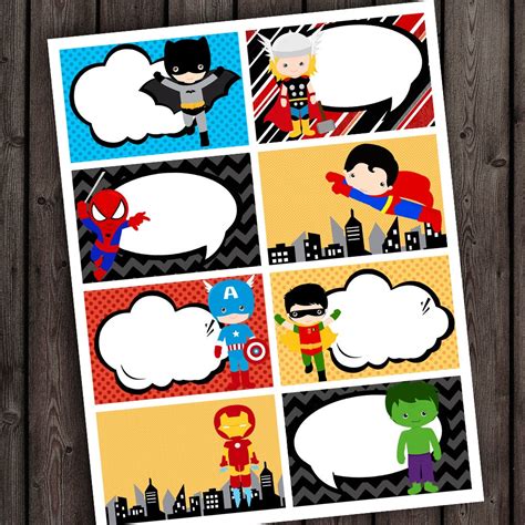 Superhero Name Tags Free Printable | Free Printable