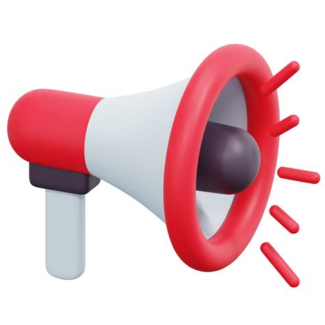 megaphone 3d render icon illustration 11629061 PNG