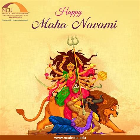 On the auspicious occasion of Maha Navami and all the days to follow, may Goddess Durga bless ...