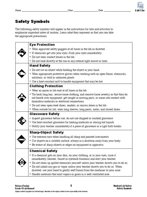 2015 Safety Symbols | PDF | Laboratories | Glove