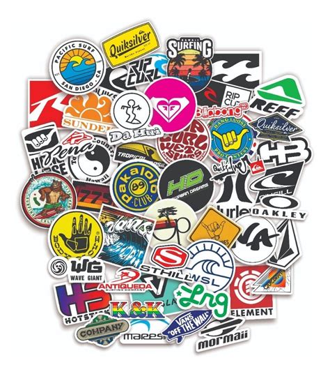 49 Adesivo Sticker Surf Marcas Surfwear Stickers Bombs 8cm | StickersBombs