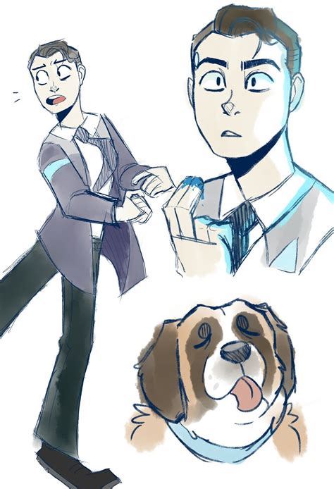 Connor, the android sent by CyberLife, and Sumo! | Detroit, Detroit ...