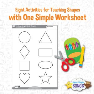 Eight Activities for Teaching Shapes with One Simple Worksheet - Super Simple