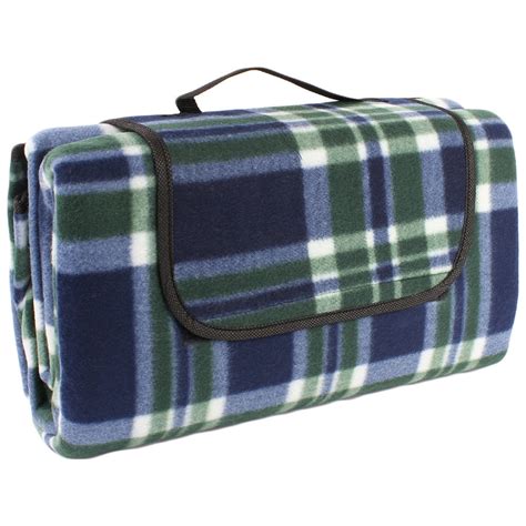 Portable Fold-Up Outdoor Picnic Camping Blanket 50"x58" with Handle by bogo Brands - Walmart.com ...