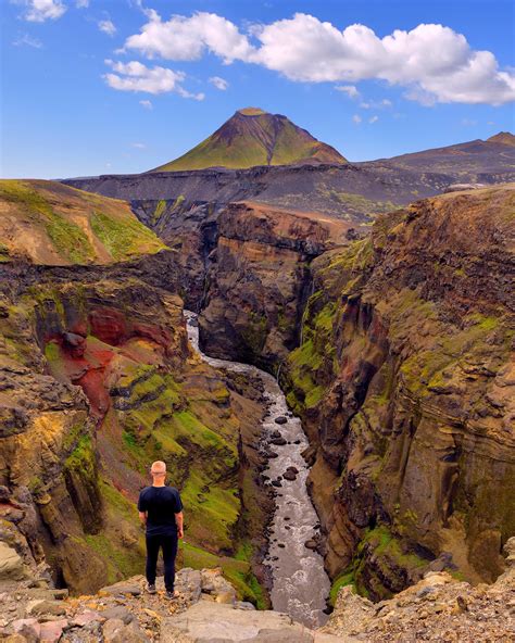 An hidden gem in the Icelandic highlands. Markarfljótsgljúfur Canyon. Fljótshlíð. South Iceland ...