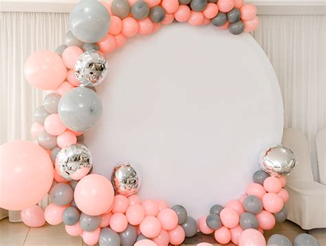 Dreamy Balloon Garland White Backdrop - CLONE | Balloon Decoration in ...