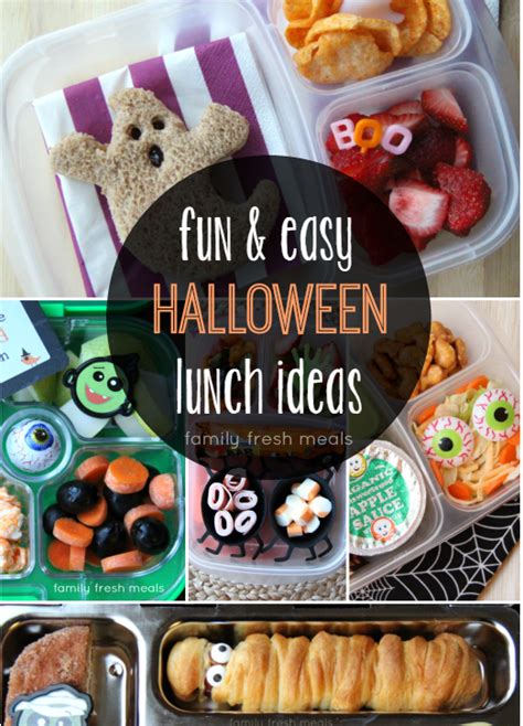 Fun Halloween Lunch Box Ideas - week 19 - Family Fresh Meals