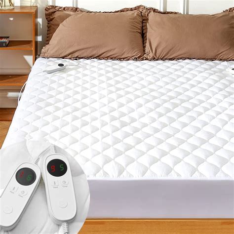 Amazon.com: Heated Mattress Pad California King Size with 9 Heat Settings Controller Quilted ...