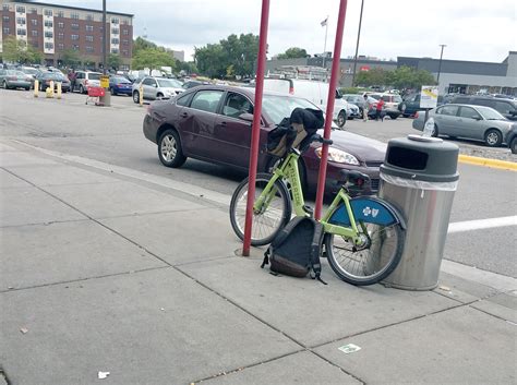 twin city sidewalks: Twin City Bike Parking #41