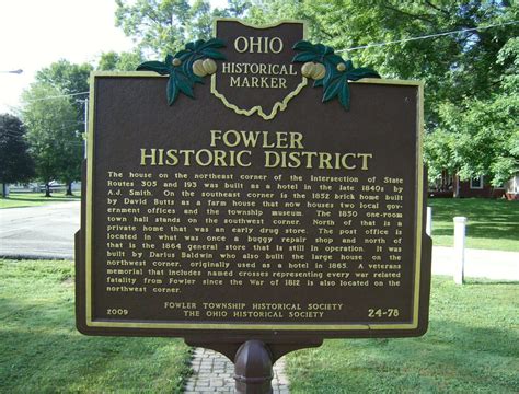 24-78 Fowler Township / Fowler Historic District - Remarkable Ohio