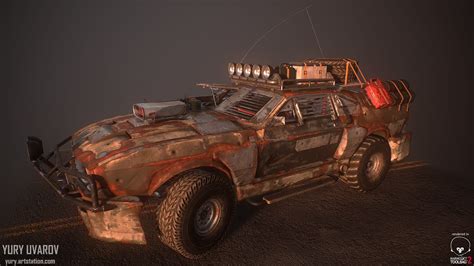 ArtStation - "Outsider" Post-apocalyptic Ford Mustang, Yury Uvarov Apocalypse Art, Apocalypse ...