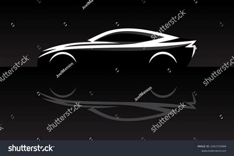 Sports Car Vehicle Silhouette Side Profile Stock Vector (Royalty Free ...