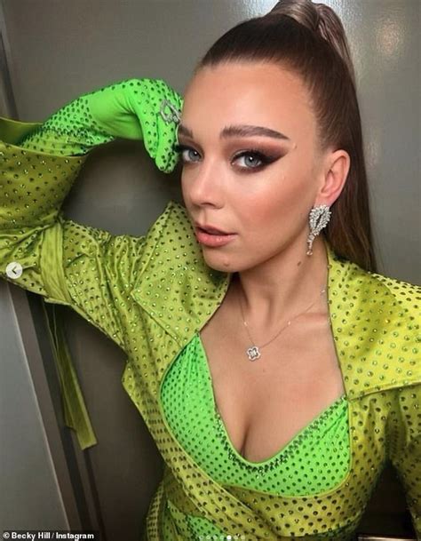 Becky Hill flaunts her figure in a skimpy green co-ord backstage at the Royal Variety ...