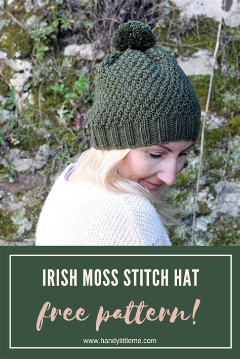 Irish Moss Stitch Hat Pattern | Irish moss stitch, Knitting patterns free hats, Crochet santa ...