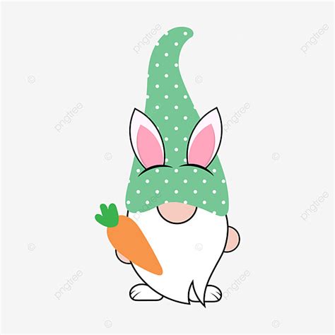 Gnome Easter Vector Design Images, Easter Gnome Clip Art Illustration ...