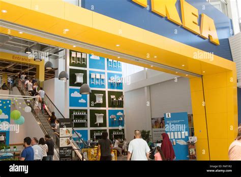 IKEA furniture store entrance at Rhodes shopping centre in Sydney, New ...