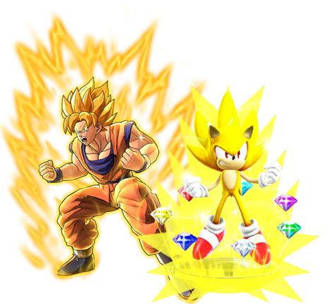 Super Saiyan Goku and Super Sonic by Banjo2015 on DeviantArt