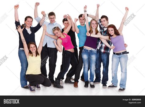 Happy Group Friends Image & Photo (Free Trial) | Bigstock