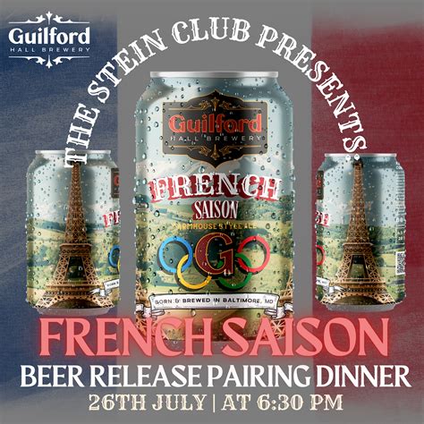 French Saison Beer Release Pairing Dinner | Guilford Hall