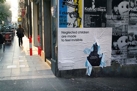 Neglected children are made to feel invisible | STREET ART UTOPIA