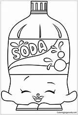 Soda Bottle Coloring Page sketch template