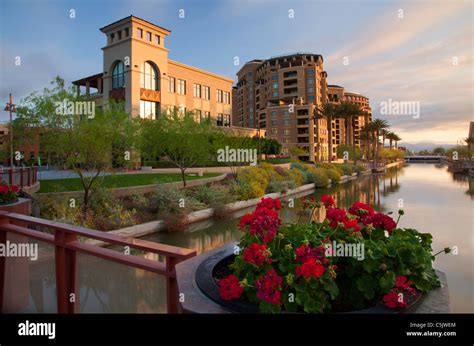 Scottsdale Waterfront, Scottsdale, Arizona Stock Photo - Alamy