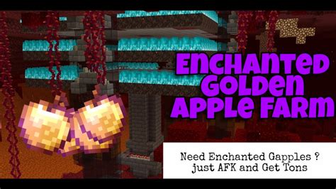 Enchanted Golden Apple Farm (Auto Duping) Bedrock 1.16.100 (Outdated) - YouTube