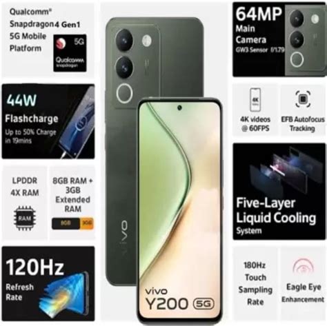 Vivo Y200 5G full specifications revealed by Flipkart listing ahead of launch - Gizmochina