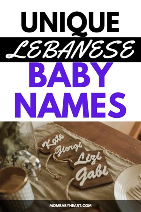 60 Unique Lebanese Baby Names - Mom Baby Heart