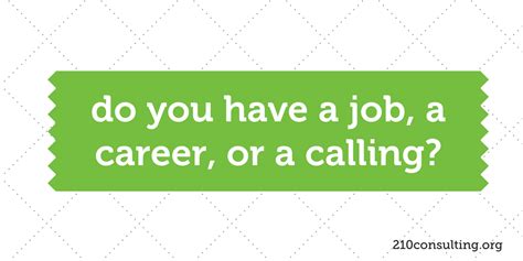 Job, Career, or Calling? - 2:10 Consulting