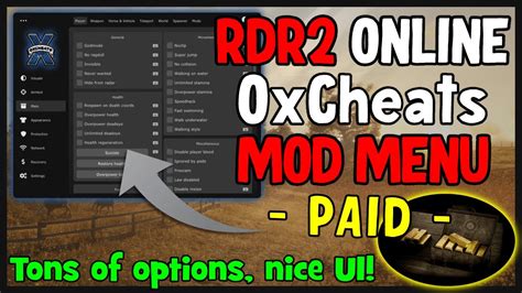 0xCheats RDR2 Mod Menu | PAID RDR2 Mod Menu | GOLD RECOVERY! | Cool UI | Easy to follow tutorial ...