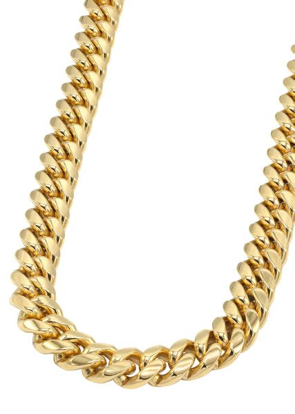 Gold Cuban Link Chains - Men's 14K Gold Cuban Link Hip Hop Chains – goldurban.com