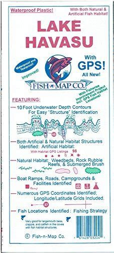 Lake Havasu Improved! with Fisheries Improvement Project Including GPS Fish Habitat Locations ...