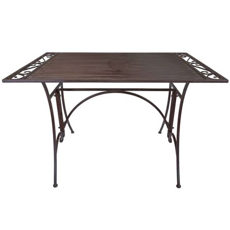 Rustic Metal Dining Table