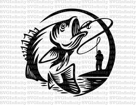 Fisherman Silhouette Clipart