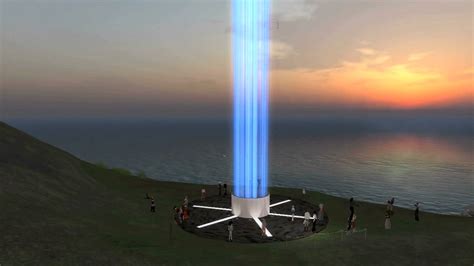 Imagine Peace Tower in Second Life™©® - October 9, 2009 - YouTube