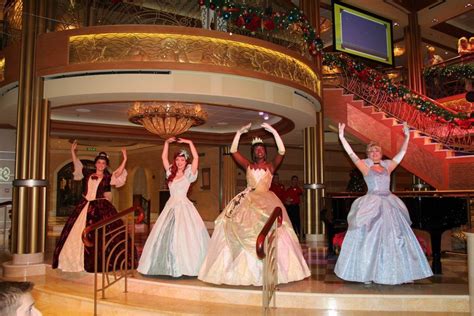 Princesses onboard the Disney Dream cruise ship Disney Dream Cruise ...