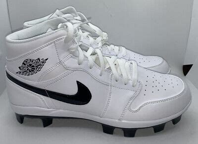 🔥 Air Jordan Retro 1 MCS Molded Baseball Cleats White Sz 11( AV5354-100 ...