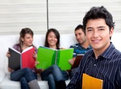 beautiful students with books over white | Freestock photos