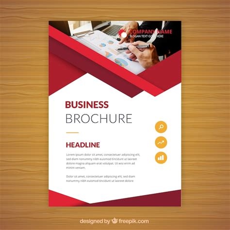 Premium Vector | Flat business brochure in a5 size