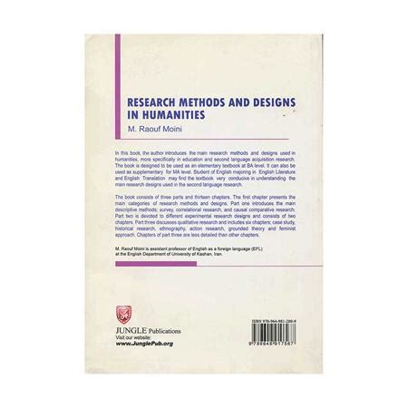 Research Methods and Designs in Humanities Book for English Teaching