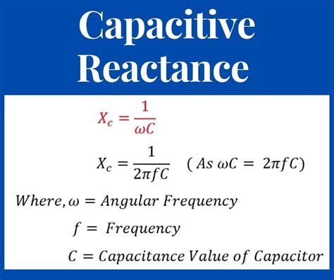 capacitive reactance formula Archives - Electrical Volt