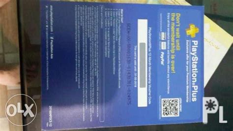 PS4 Plus Membership Card for Sale in Makati City, National Capital ...