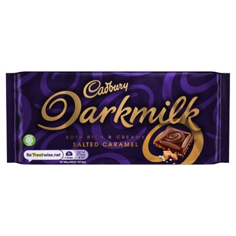 Cadbury Dark Milk Salted Caramel 85G - Tesco Groceries