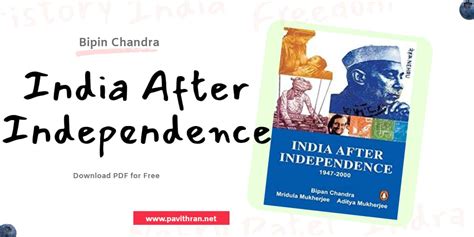 India After Independence Book by Bipin Chandra PDF [Free]